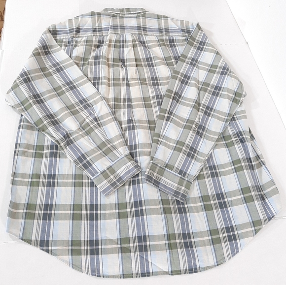 Vintage Nautica Long Sleeve Plaid Print Shirt Runs Big - Picture 6 of 7